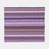 Mauve senkrechte Streifen Fleecedecke (Vorderseite (Horizontal))