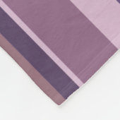 Mauve senkrechte Streifen Fleecedecke (Ecke)