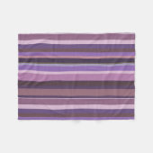 Mauve senkrechte Streifen Fleecedecke (Vorderseite (Horizontal))