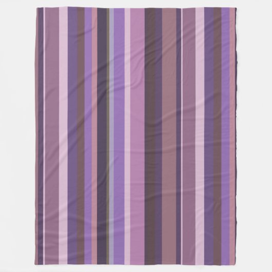 Mauve senkrechte Streifen Fleecedecke (Vorderseite)