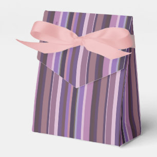 Mauve senkrechte Streifen Geschenkschachtel