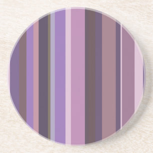 Mauve senkrechte Streifen Getränkeuntersetzer