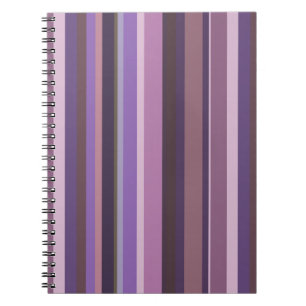 Mauve senkrechte Streifen Notizblock