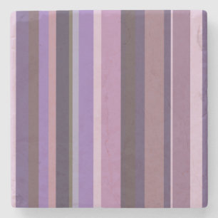 Mauve senkrechte Streifen Steinuntersetzer