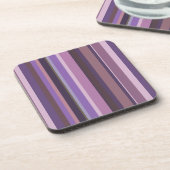 Mauve senkrechte Streifen Untersetzer (Linke Seite)