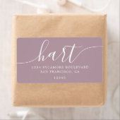 Mauve Shadows Moderne Rücksendeadresse der Skriptf (Insitu)