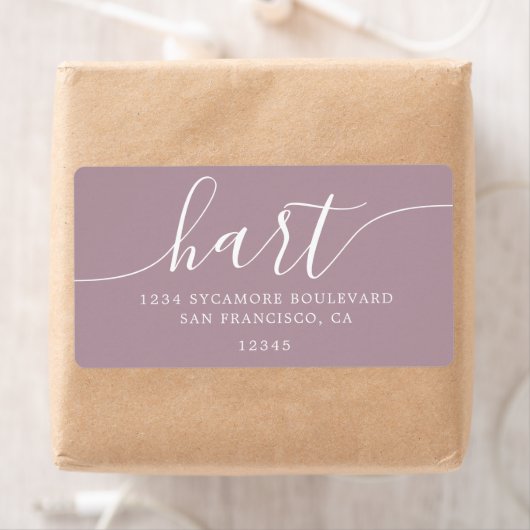 Mauve Shadows Moderne Rücksendeadresse der Skriptf (Insitu)