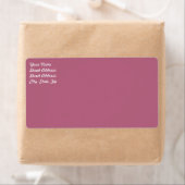 Mauve Shipping Label (Insitu)