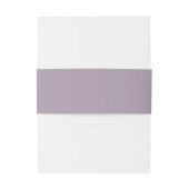Mauve Simple Stylized Name Wedding Einladungsbanderole (Rückseitenbeispiel)