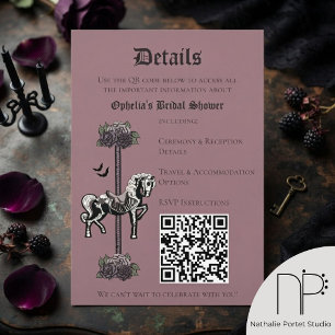 Mauve-Skelett-Pferd-QR-Details-Karte Begleitkarte