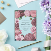 Mauve Smoke, Dusty Peony & Rosewater Clay Wedding Acryleinladungen (In Situ (Hochzeit))