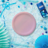 Mauve Soft Blush Pink 80er Jahre  Pappteller (Party)