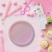 Mauve Soft Blush Pink 80er Jahre  Pappteller (Party)