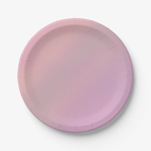 Mauve Soft Blush Pink 80er Jahre  Pappteller (Vorderseite)