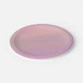 Mauve Soft Blush Pink 80er Jahre  Pappteller (Schrägansicht)