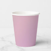 Mauve Soft Blush Rosa 80er Pappbecher (Rückseite)