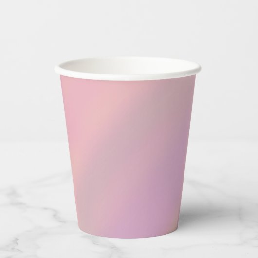 Mauve Soft Blush Rosa 80er Pappbecher (Vorderseite)