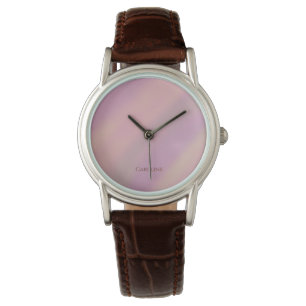 Mauve Soft Blush Rosa Benutzername Armbanduhr
