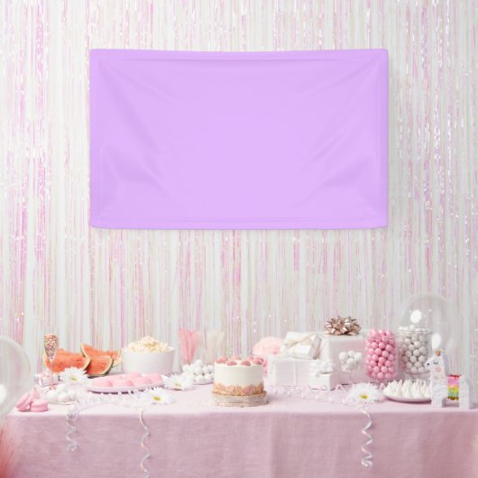 Mauve Solid Color Banner (Party)