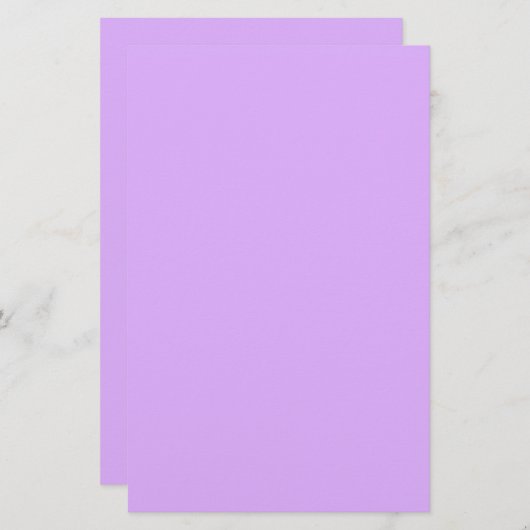 Mauve Solid Color Briefpapier (Vorne/Hinten)