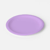 Mauve Solid Color Pappteller (Schrägansicht)