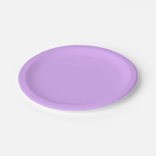 Mauve Solid Color Pappteller (Schrägansicht)