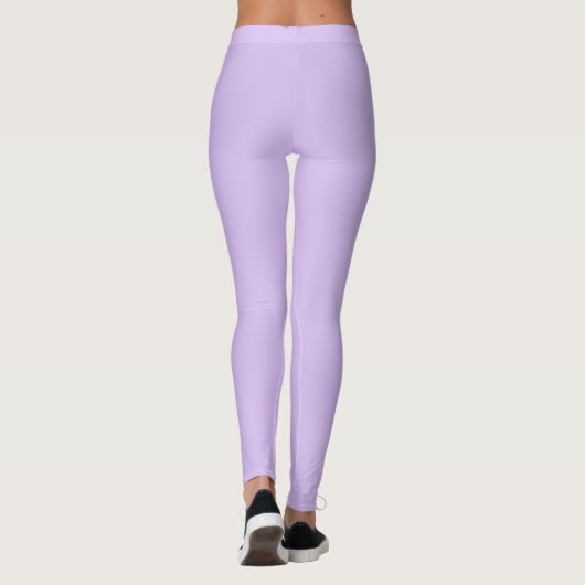 Mauve Solid Schlicht Color Leggings (Rückseite)
