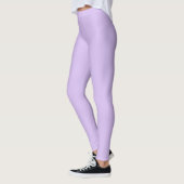 Mauve Solid Schlicht Color Leggings (Links)