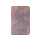 Mauve Strata | Dusty Pink und Rose Gold Agate Badematte (Vorderseite Vertikal)