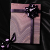 Mauve Strata | Dusty Pink und Rose Gold Agate Geschenkpapier