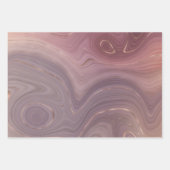 Mauve Strata | Dusty Pink und Rose Gold Agate Geschenkpapier Set (Vorderseite 2)