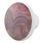 Mauve Strata | Dusty Pink und Rose Gold Agate Keramikknauf (Rechts)