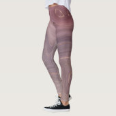 Mauve Strata | Dusty Pink und Rose Gold Agate Leggings (Links)