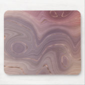 Mauve Strata | Dusty Pink und Rose Gold Agate Mousepad (Vorne)