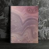 Mauve Strata | Dusty Pink und Rose Gold Agate Notizblock