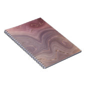 Mauve Strata | Dusty Pink und Rose Gold Agate Notizblock (Rechte Seite)