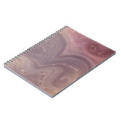 Mauve Strata | Dusty Pink und Rose Gold Agate Notizblock (Linke Seite)