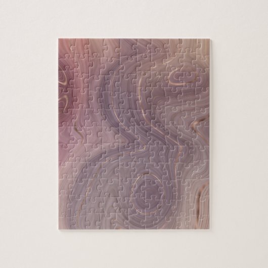 Mauve Strata | Dusty Pink und Rose Gold Agate Puzzle (Vertikal)
