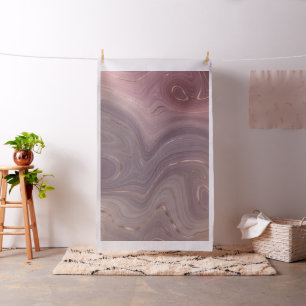 Mauve Strata   Dusty Pink und Rose Gold Agate Stoff