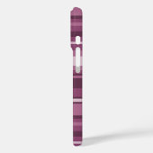 Mauve Streifen Case-Mate iPhone Hülle (Rückseite / Links)