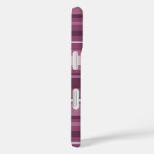 Mauve Streifen Case-Mate iPhone Hülle (Rückseite / Rechts)