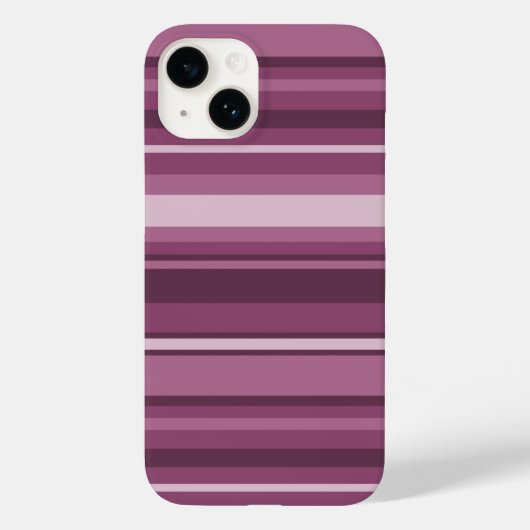 Mauve Streifen Case-Mate iPhone Hülle (Rückseite)