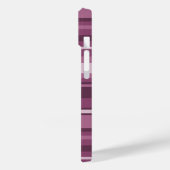 Mauve Streifen Case-Mate iPhone Hülle (Rückseite / Links)