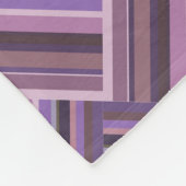 Mauve Streifen diagonales Webmuster Fleecedecke (Ecke)