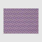 Mauve Streifen diagonales Webmuster Seidenpapier (Vorderseite)