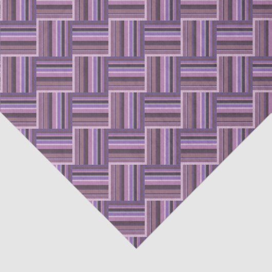 Mauve Streifen diagonales Webmuster Seidenpapier (Ausschnitt)