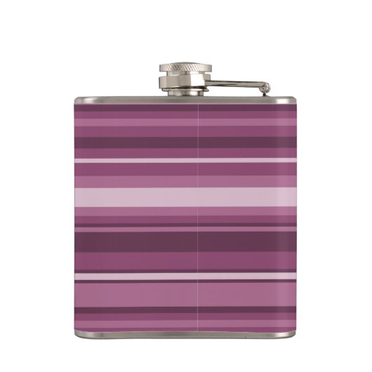 Mauve Streifen Flachmann (Rückseite)