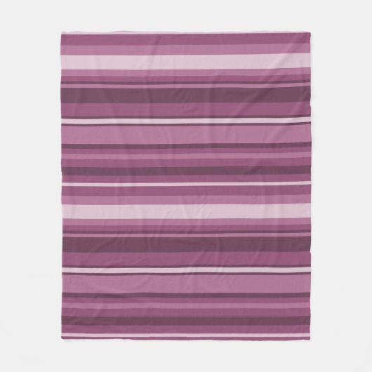 Mauve Streifen Fleecedecke (Vorderseite)
