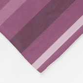 Mauve Streifen Fleecedecke (Ecke)