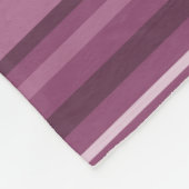 Mauve Streifen Fleecedecke (Ecke)